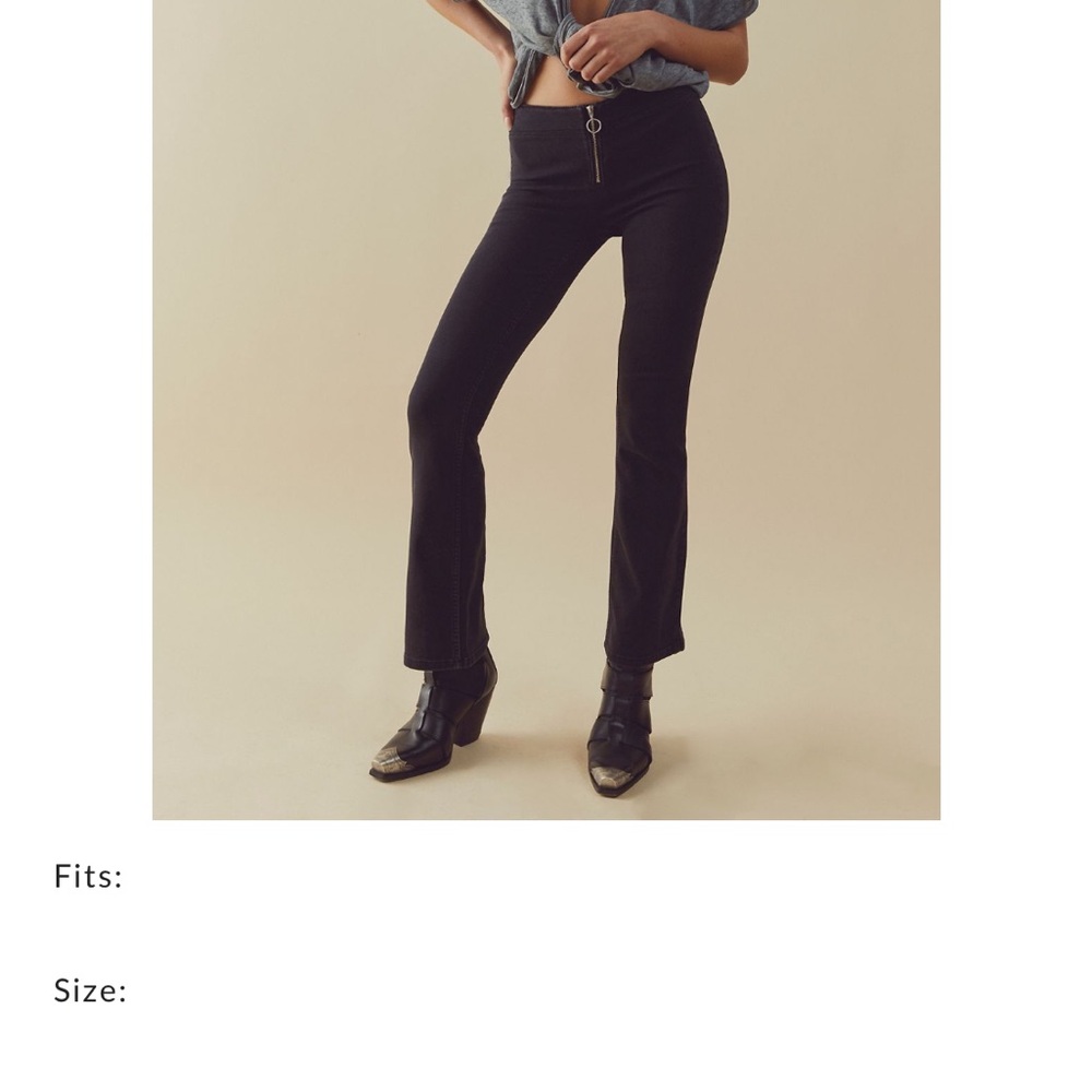 Free people Jett low rise flare jeans. New with tag. Never worn